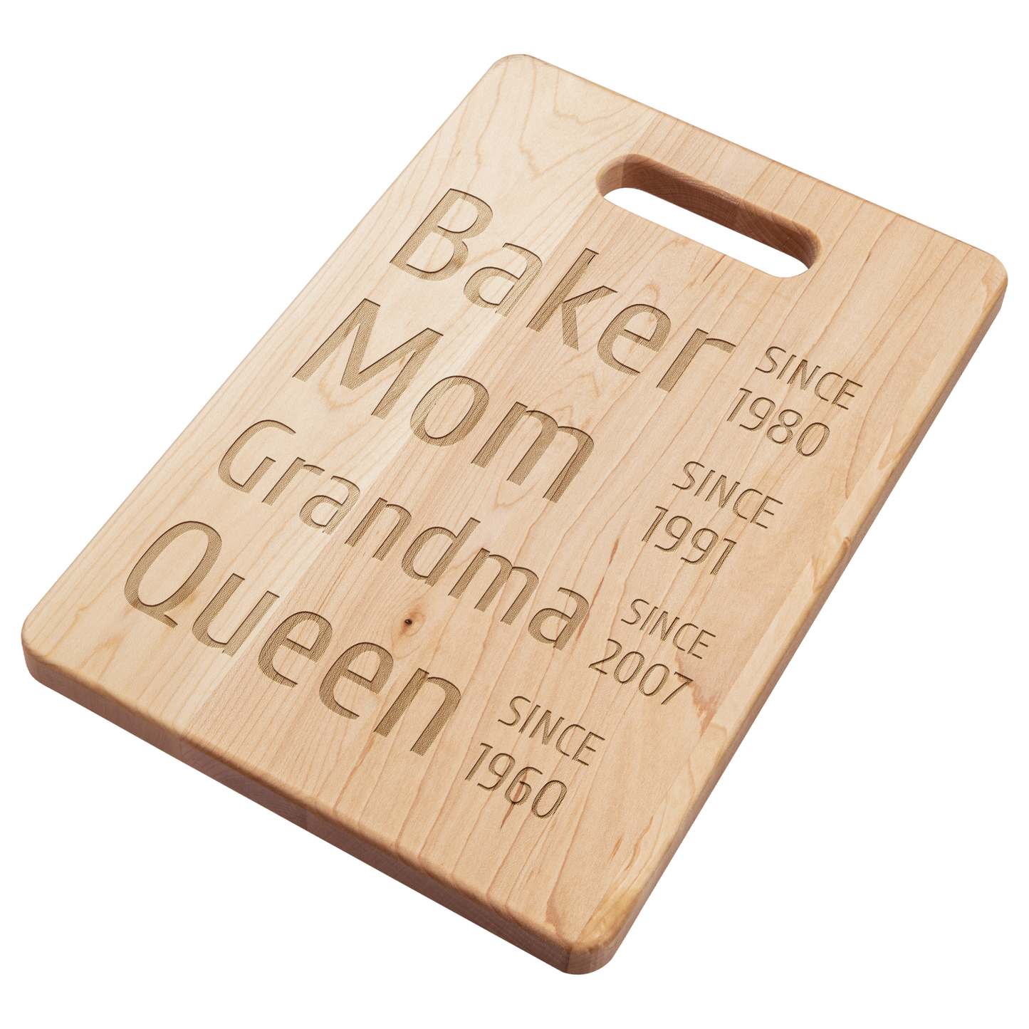 Personalized Years Cutting Board