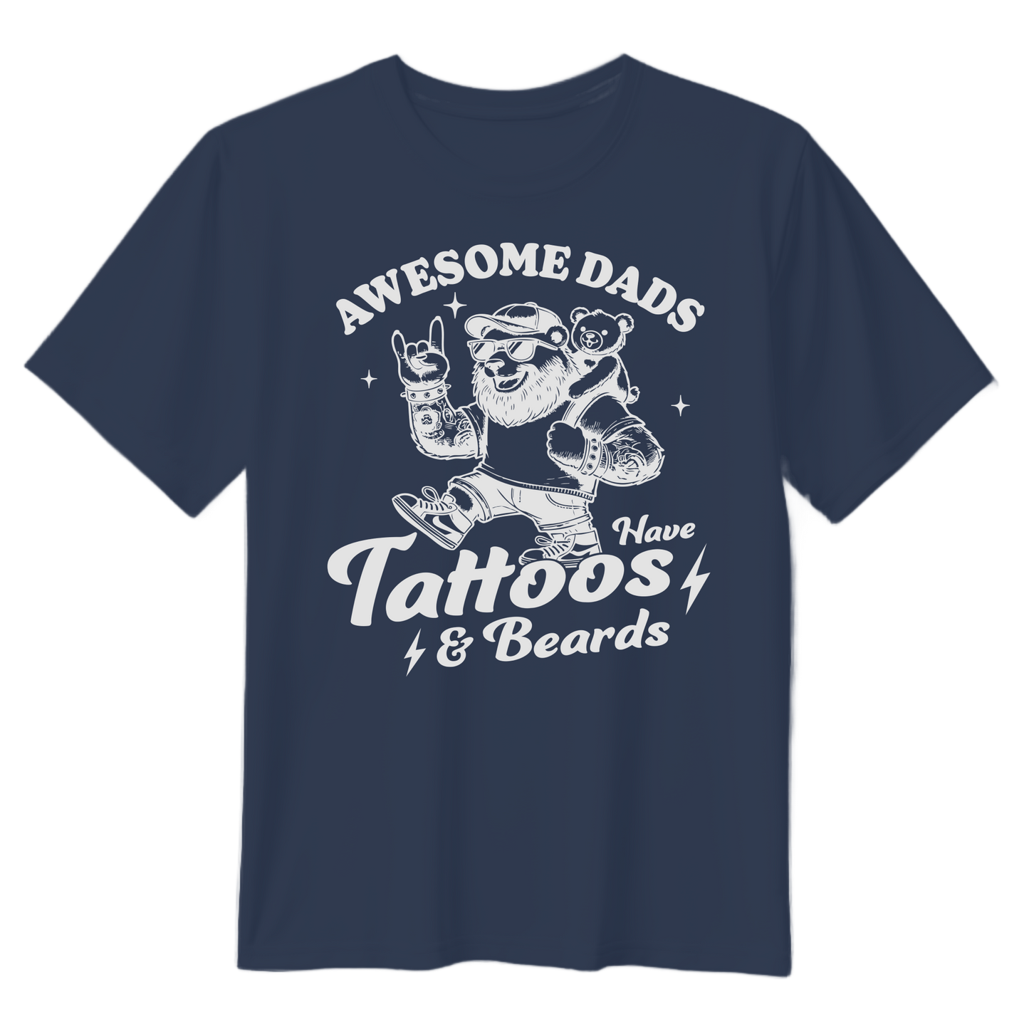 Awesome Dads Have Tattoos & Beards