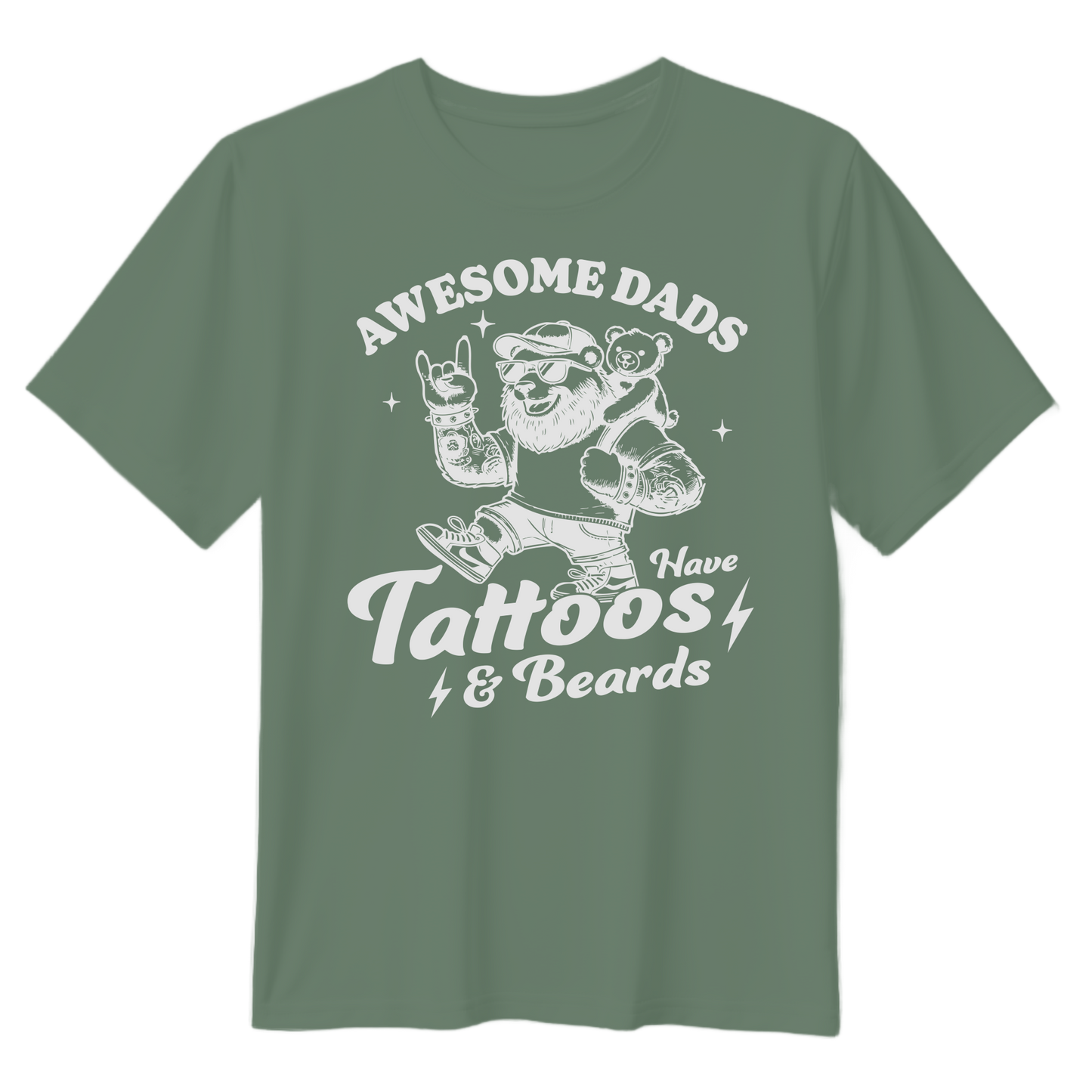 Awesome Dads Have Tattoos & Beards