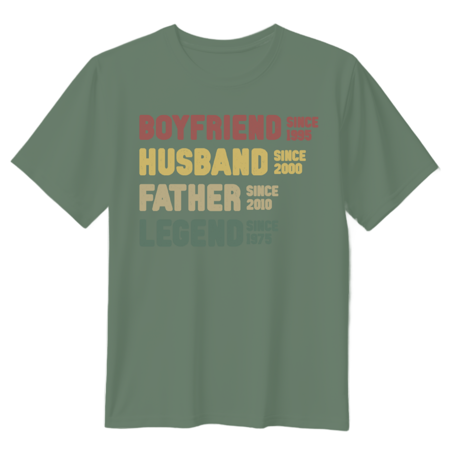 Boyfriend Husband Father Legend T-Shirt