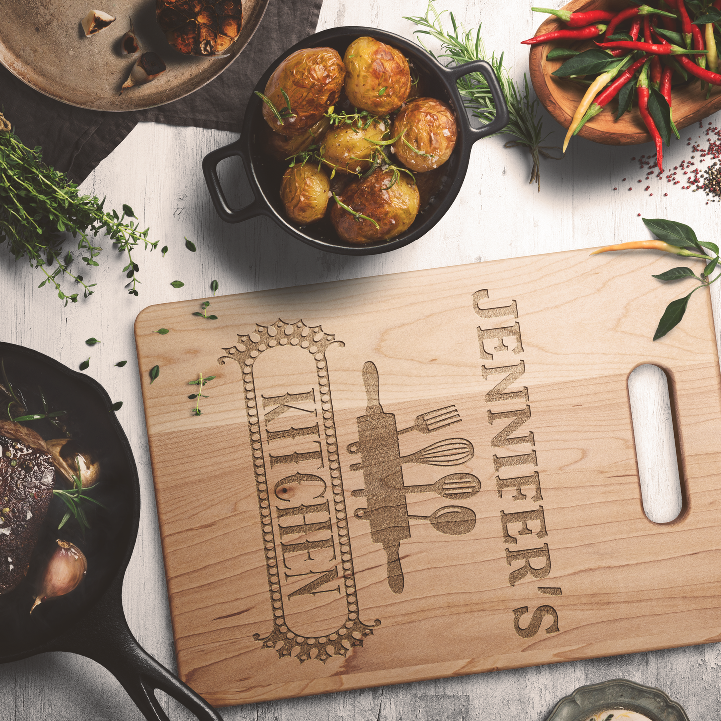 Personalized Name's Kitchen Cutting Board