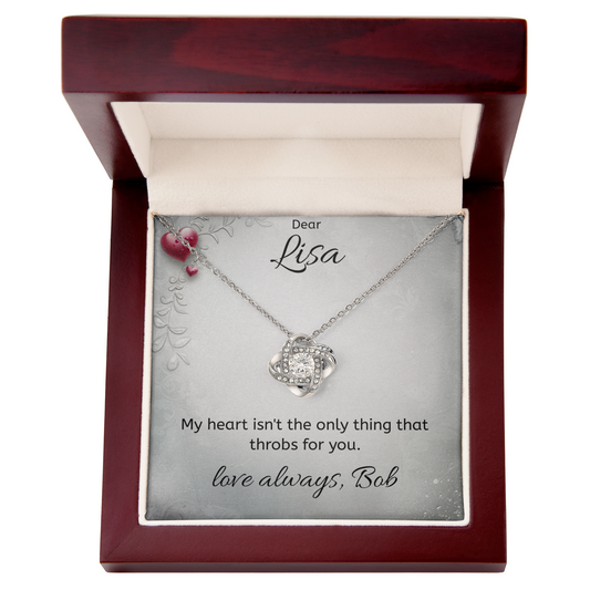 Personalized Message Card - Necklace - Luxury Box - Throbs