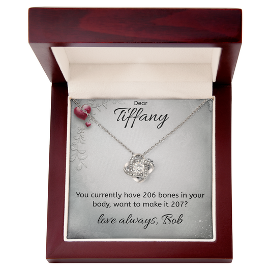 Personalized Message Card - Necklace - Luxury Box - 206 Bones