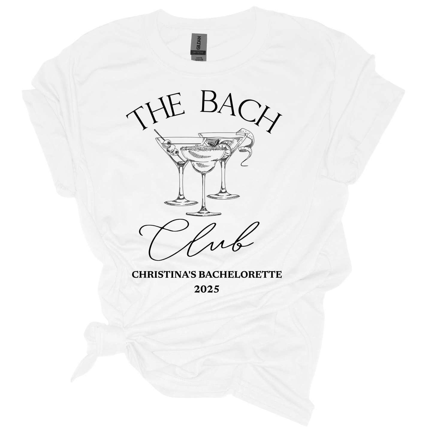 The Bride/Bach Club Personalized Bachelorette Shirts