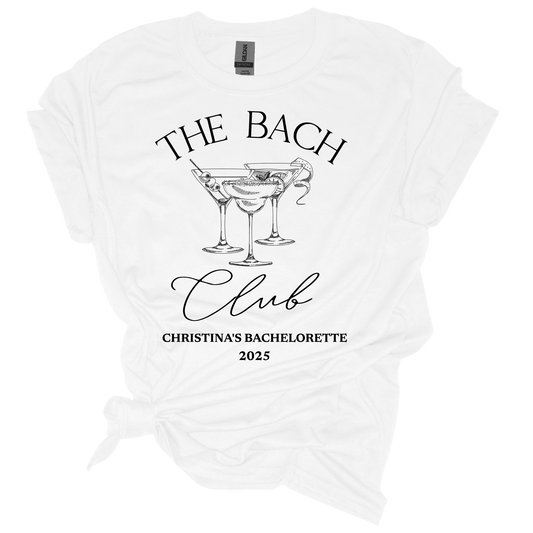The Bride/Bach Club Personalized Bachelorette Shirts