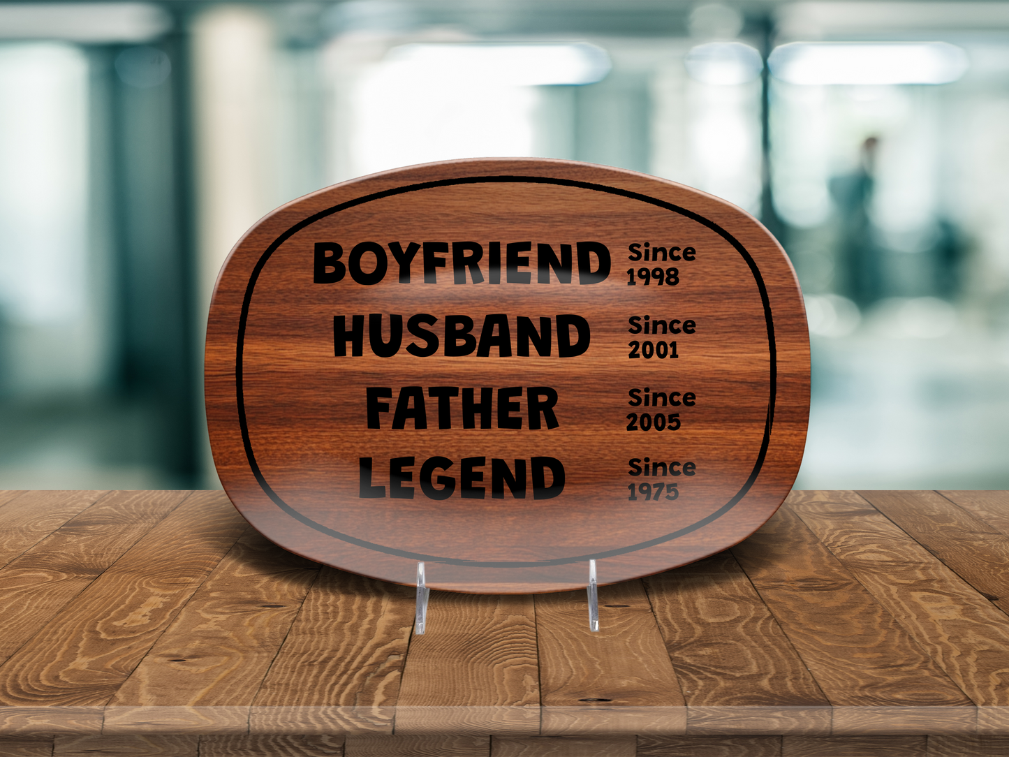 Boyfriend Husband Father Legend Platter