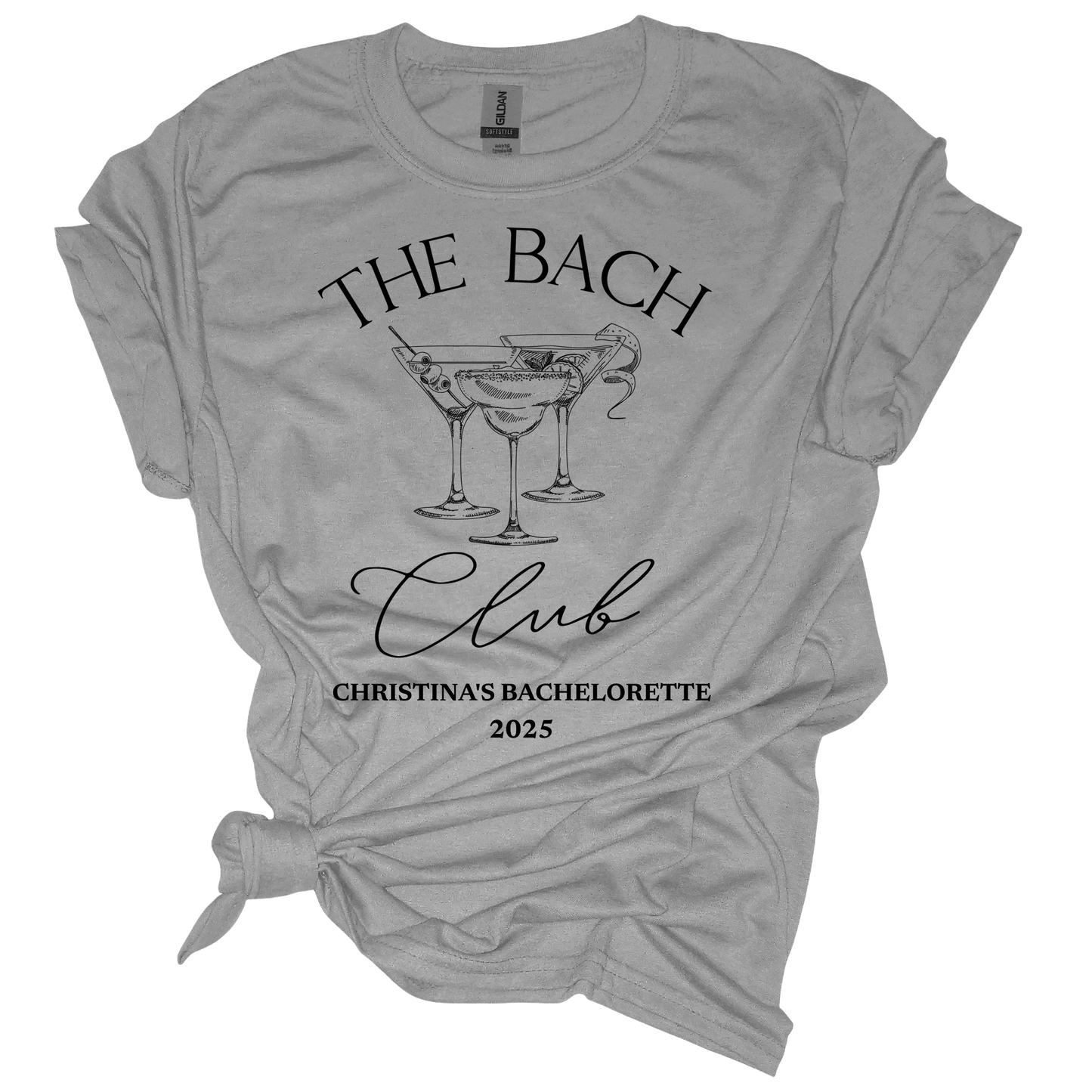 The Bride/Bach Club Personalized Bachelorette Shirts
