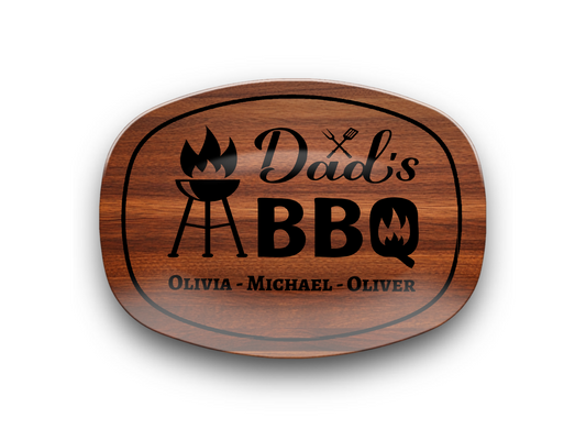 Dad's BBQ Personalized Platter