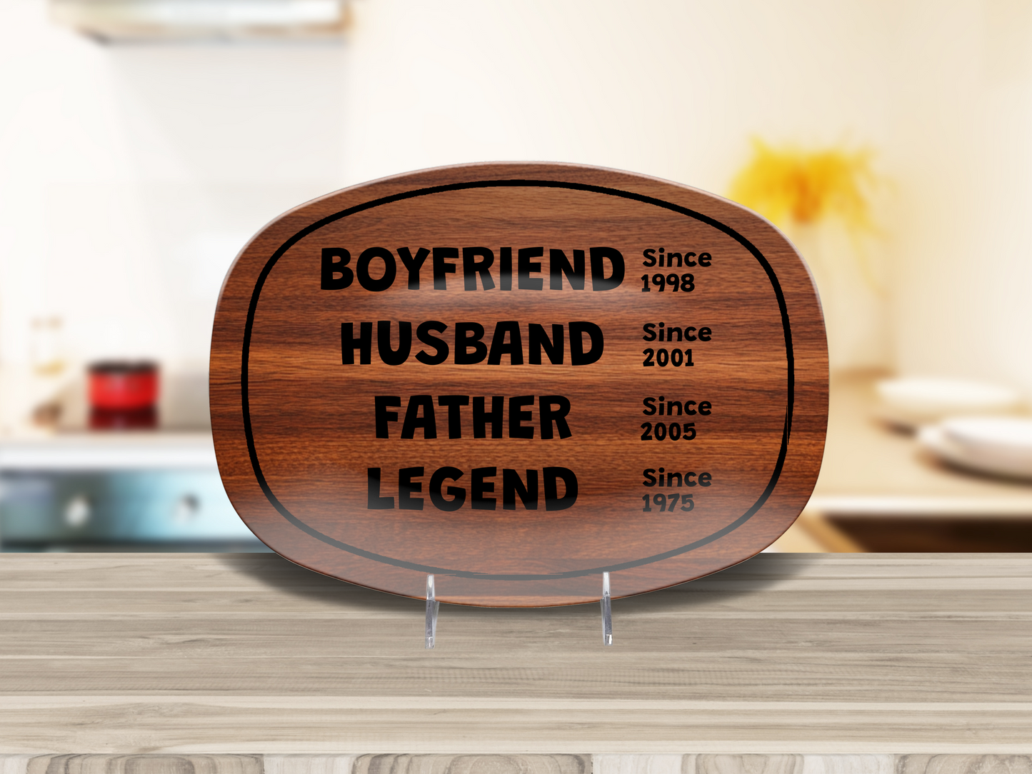 Boyfriend Husband Father Legend Platter