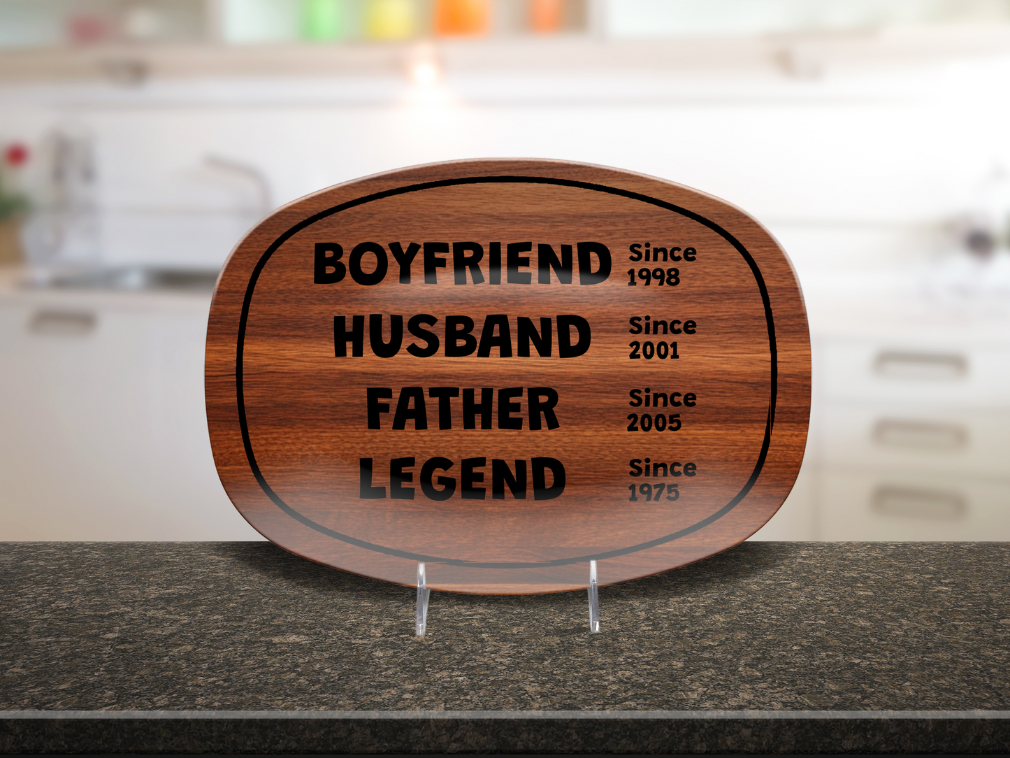 Boyfriend Husband Father Legend Platter