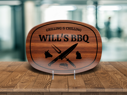 Personalized Name BBQ Platter