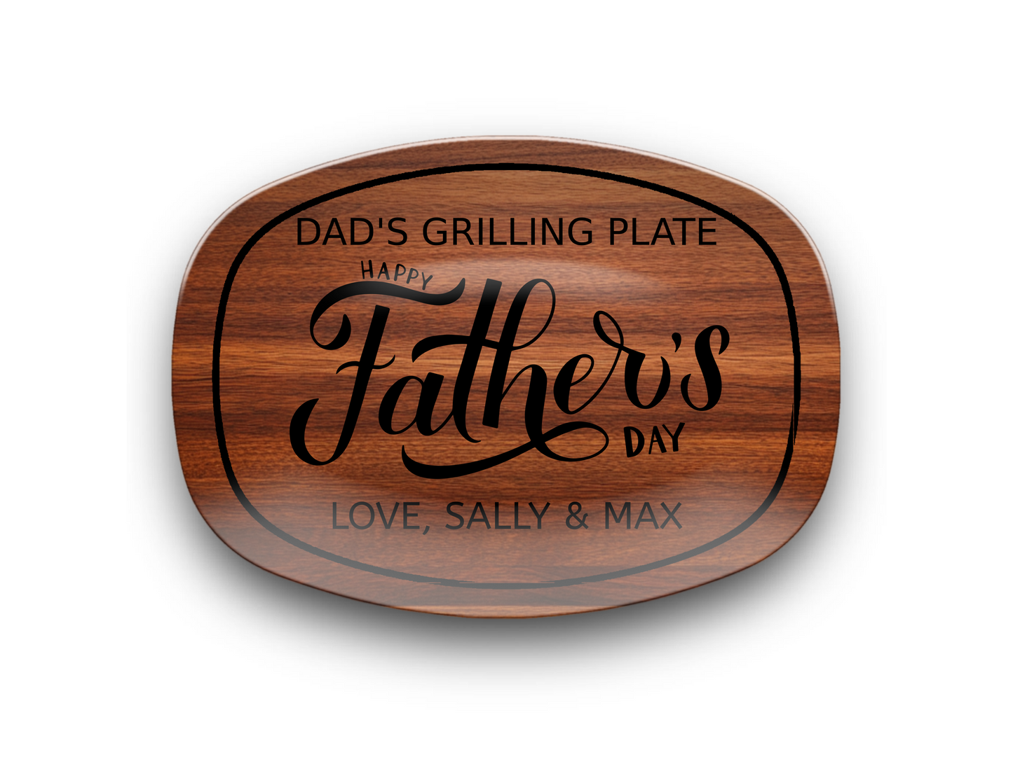 Dad's Personalized Grilling Plate