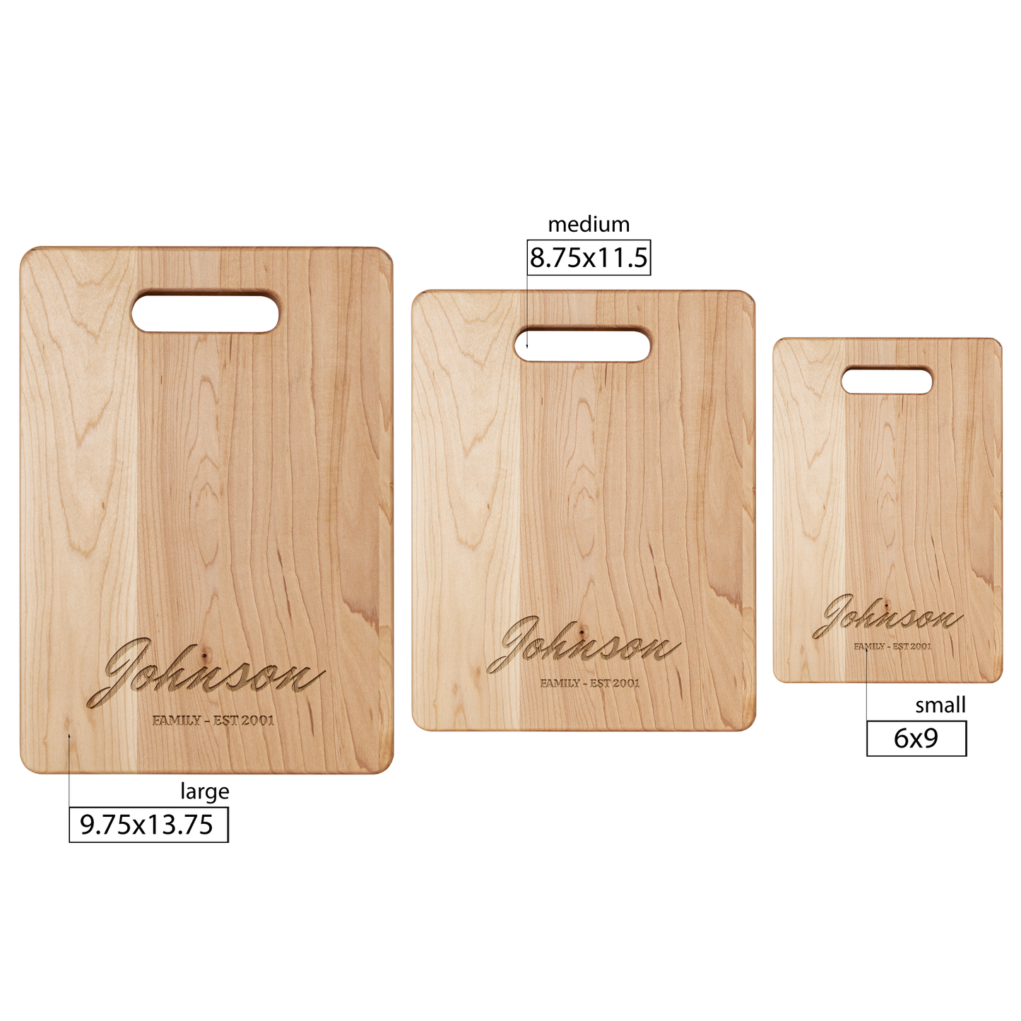 Personalized Name & Date Cutting Board
