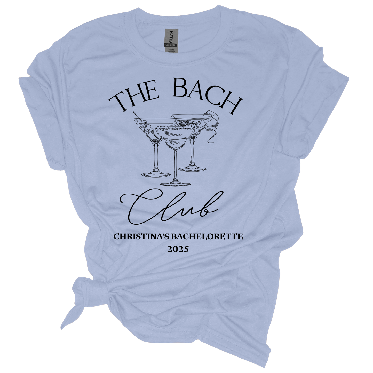 The Bride/Bach Club Personalized Bachelorette Shirts