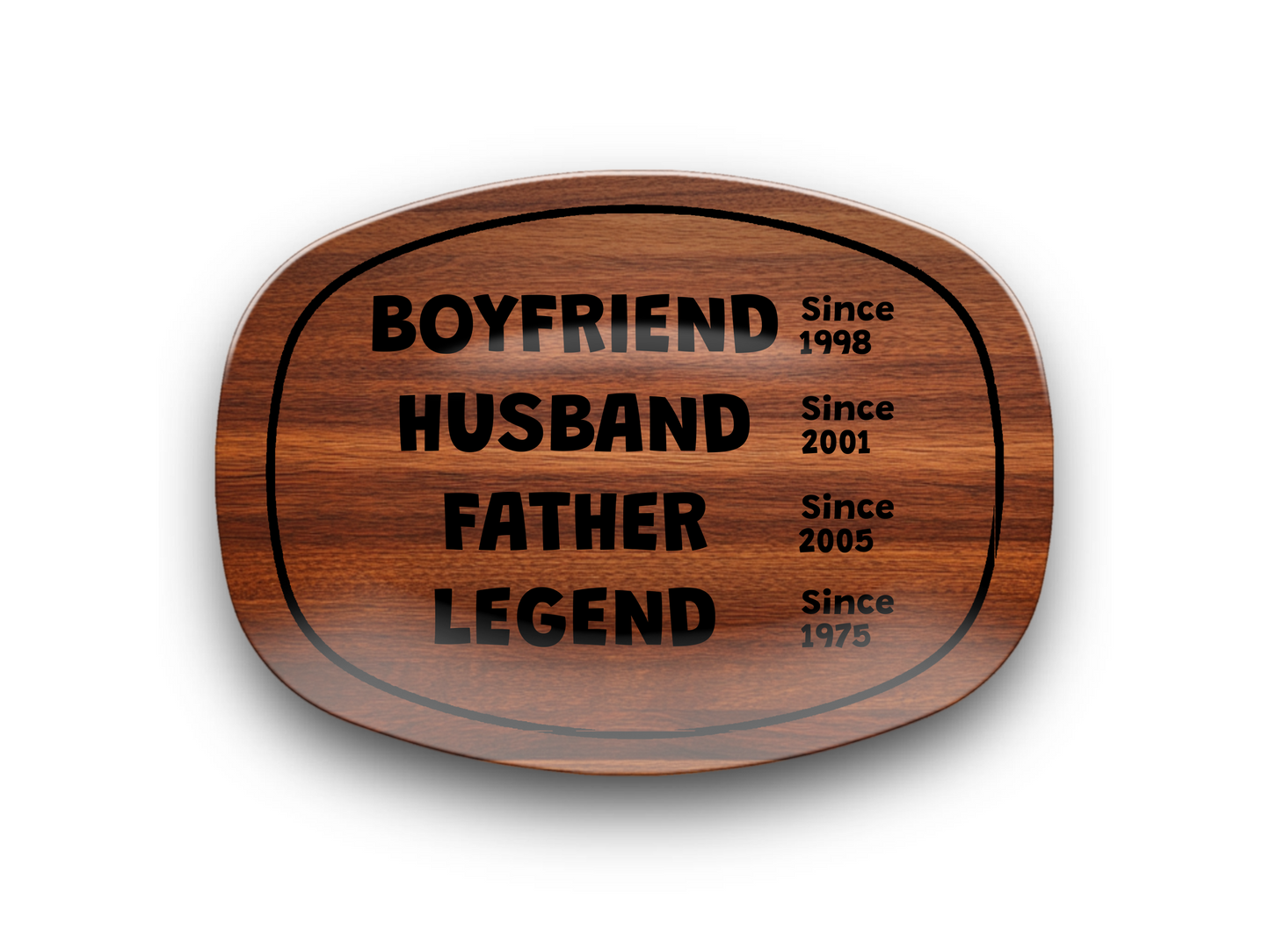 Boyfriend Husband Father Legend Platter