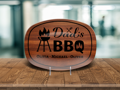Dad's BBQ Personalized Platter