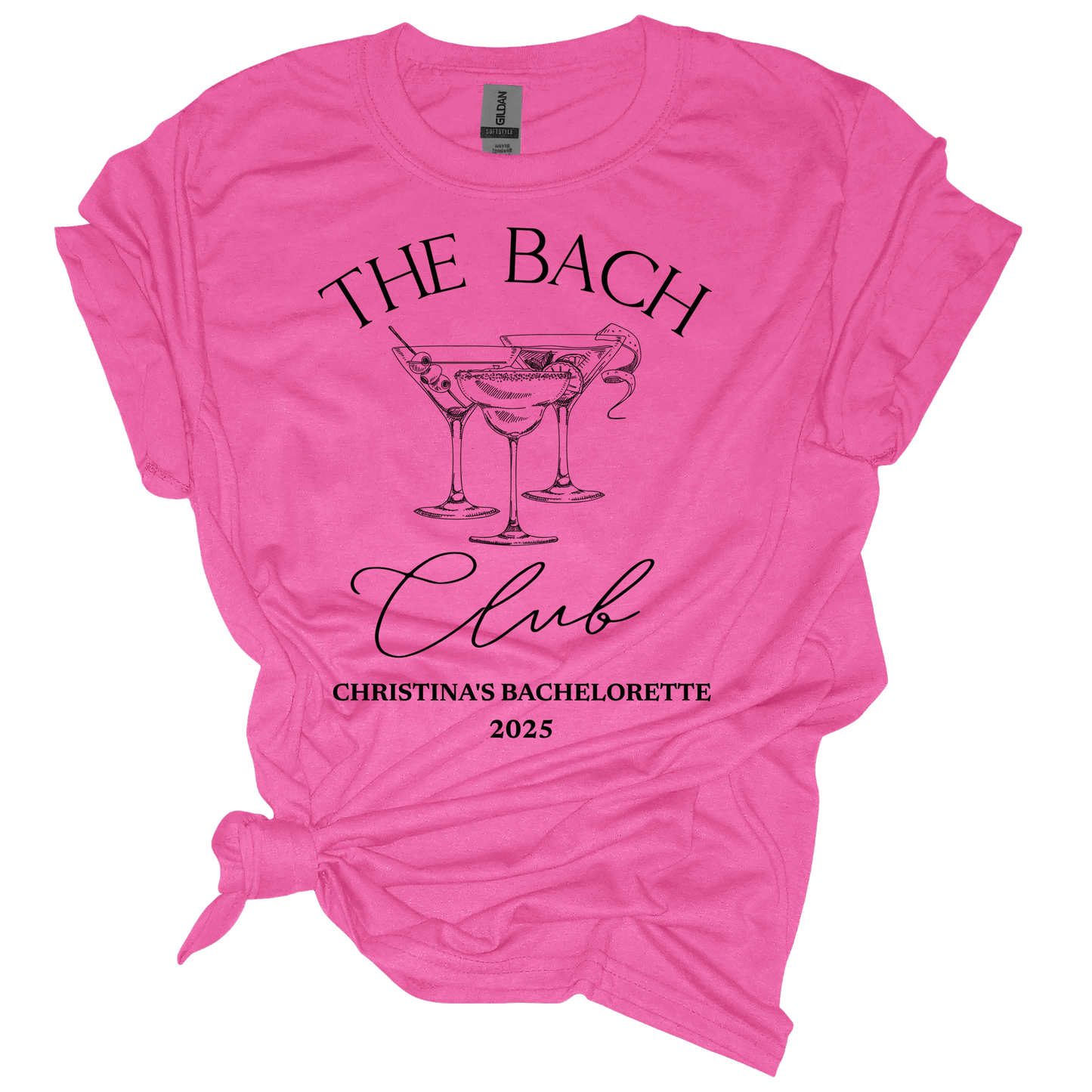 The Bride/Bach Club Personalized Bachelorette Shirts