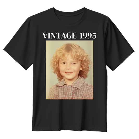 Personalized Birthday T-Shirt - Year & Photo