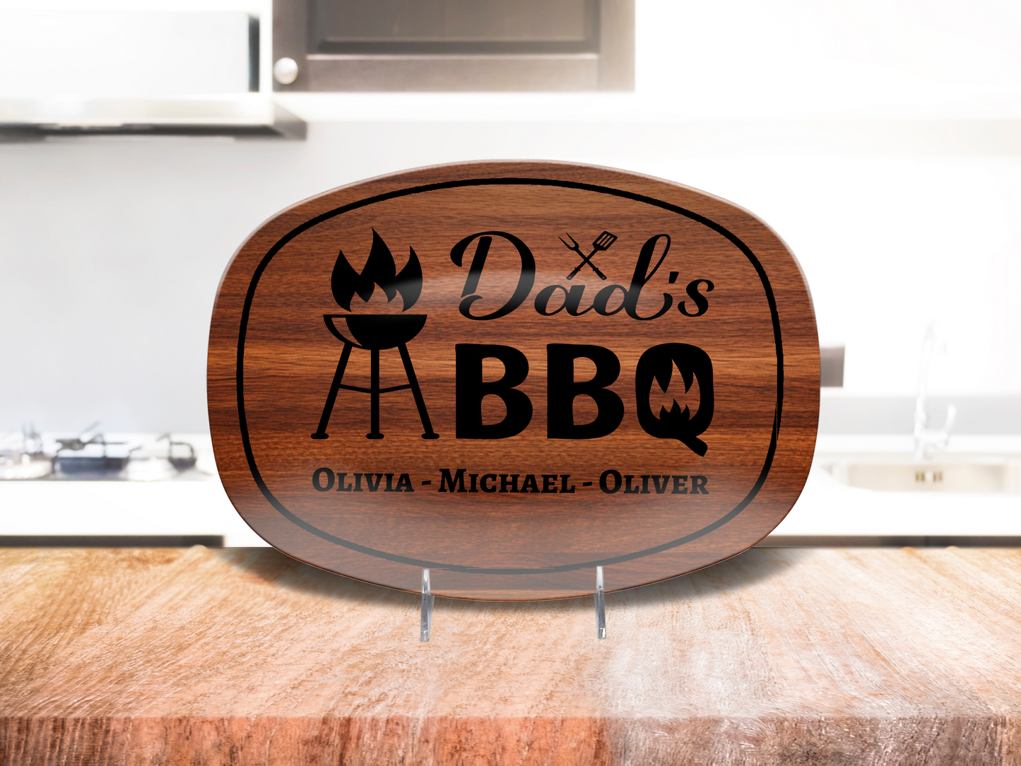 Dad's BBQ Personalized Platter