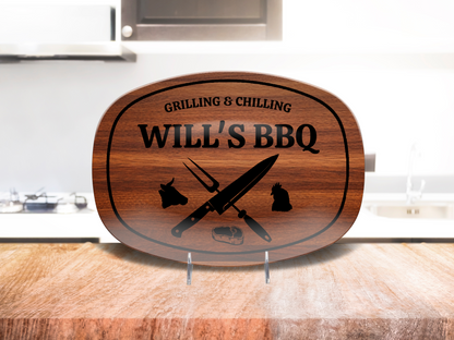 Personalized Name BBQ Platter