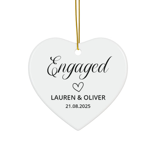 Personalized Engagement Ornament
