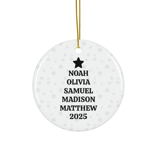 Family Name Christmas Ornament