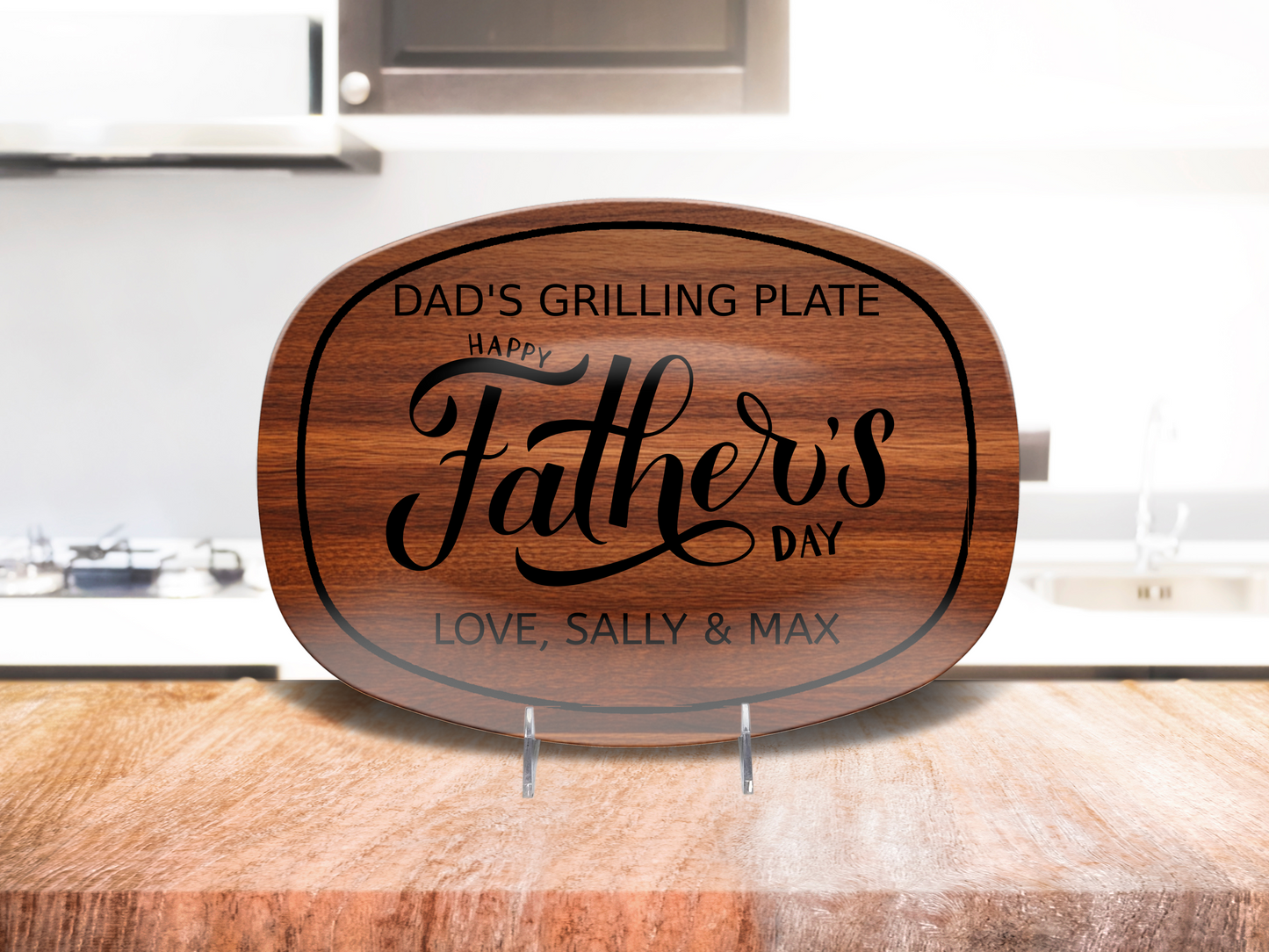 Dad's Personalized Grilling Plate