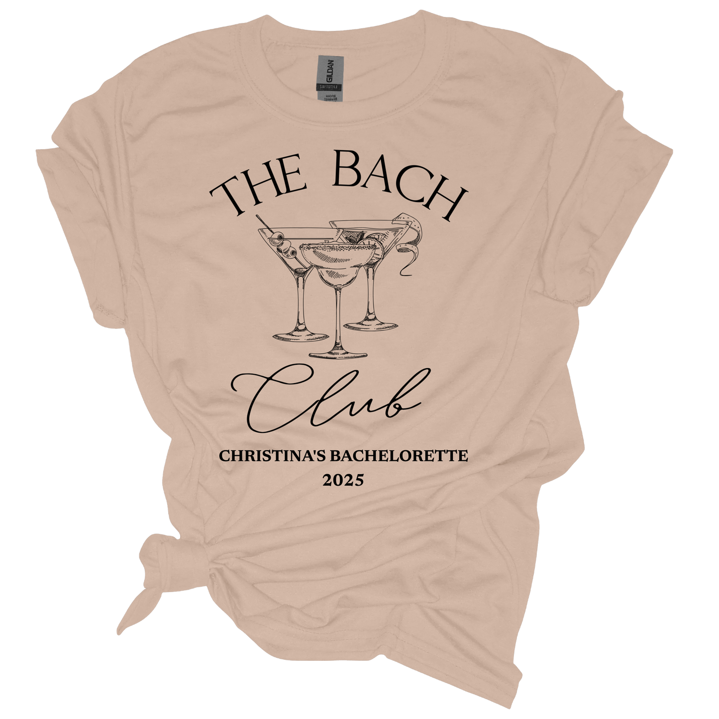 The Bride/Bach Club Personalized Bachelorette Shirts