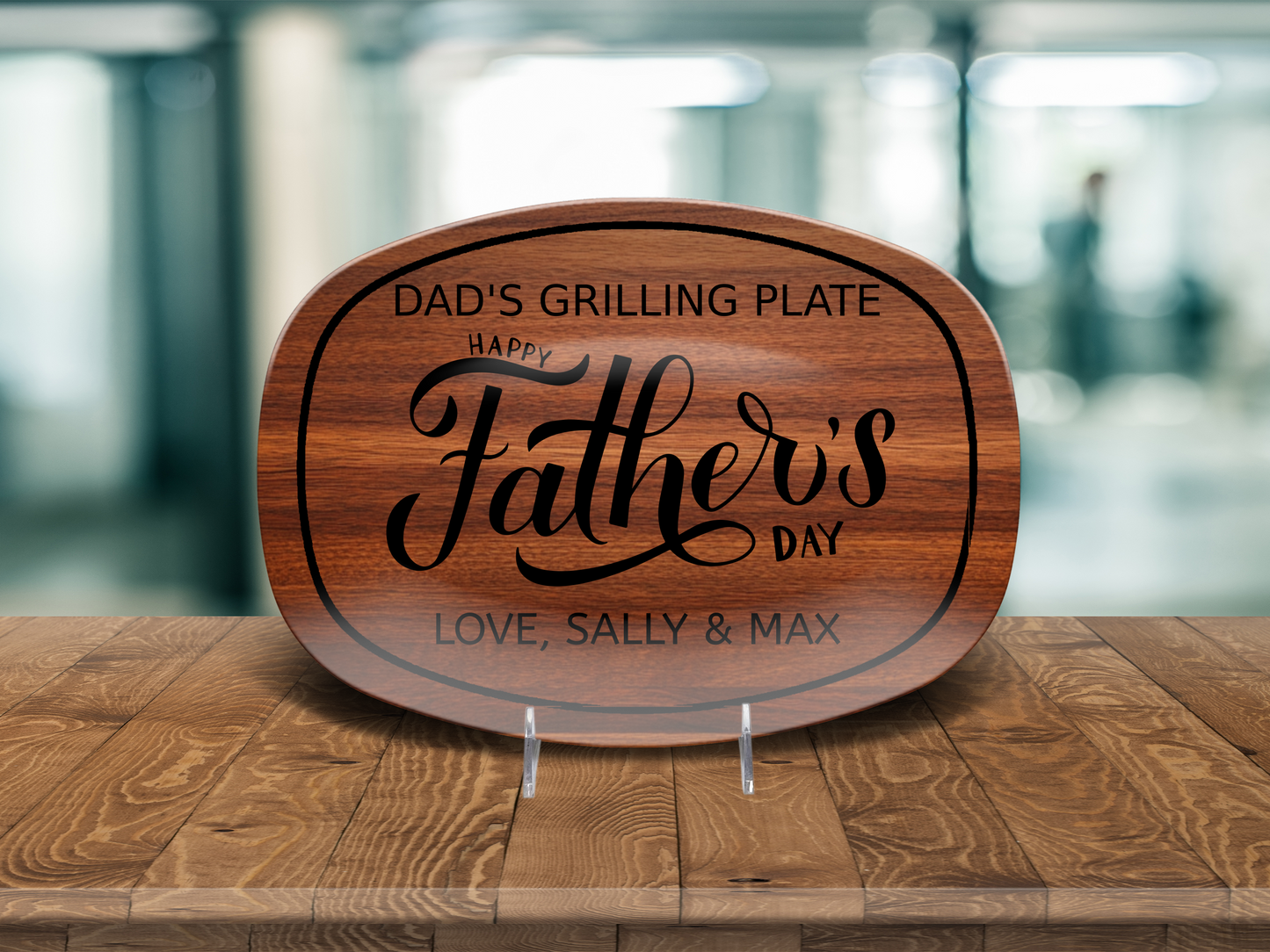 Dad's Personalized Grilling Plate